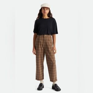 Brixton Brown Plaid Pants/Trousers